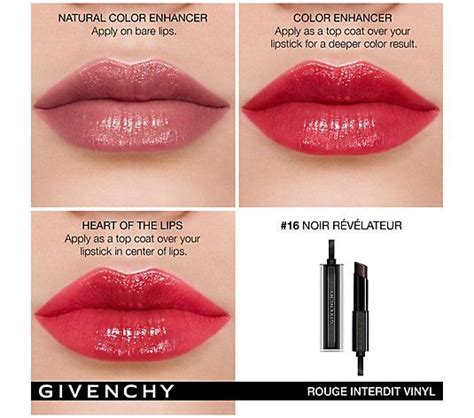 givenchy black lipstick dupe|givenchy rouge interdit temptation lipstick.